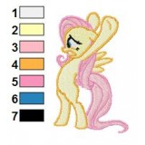 Wild Fluttershy My Little Pony Embroidery Design